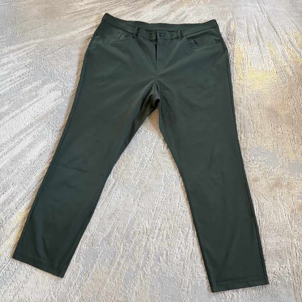 Public Rec Workday Pants slim Straight Leg Dark Olive golf office 42 X 34